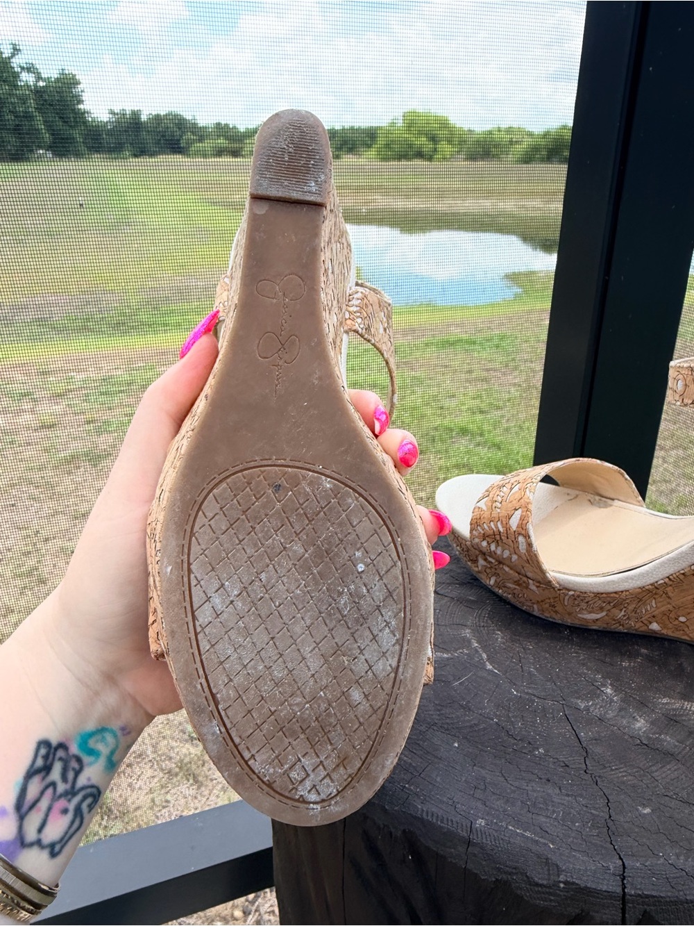 Jessica’ Simpson women’s wedge sandals Size 10M - Picture 9 of 12